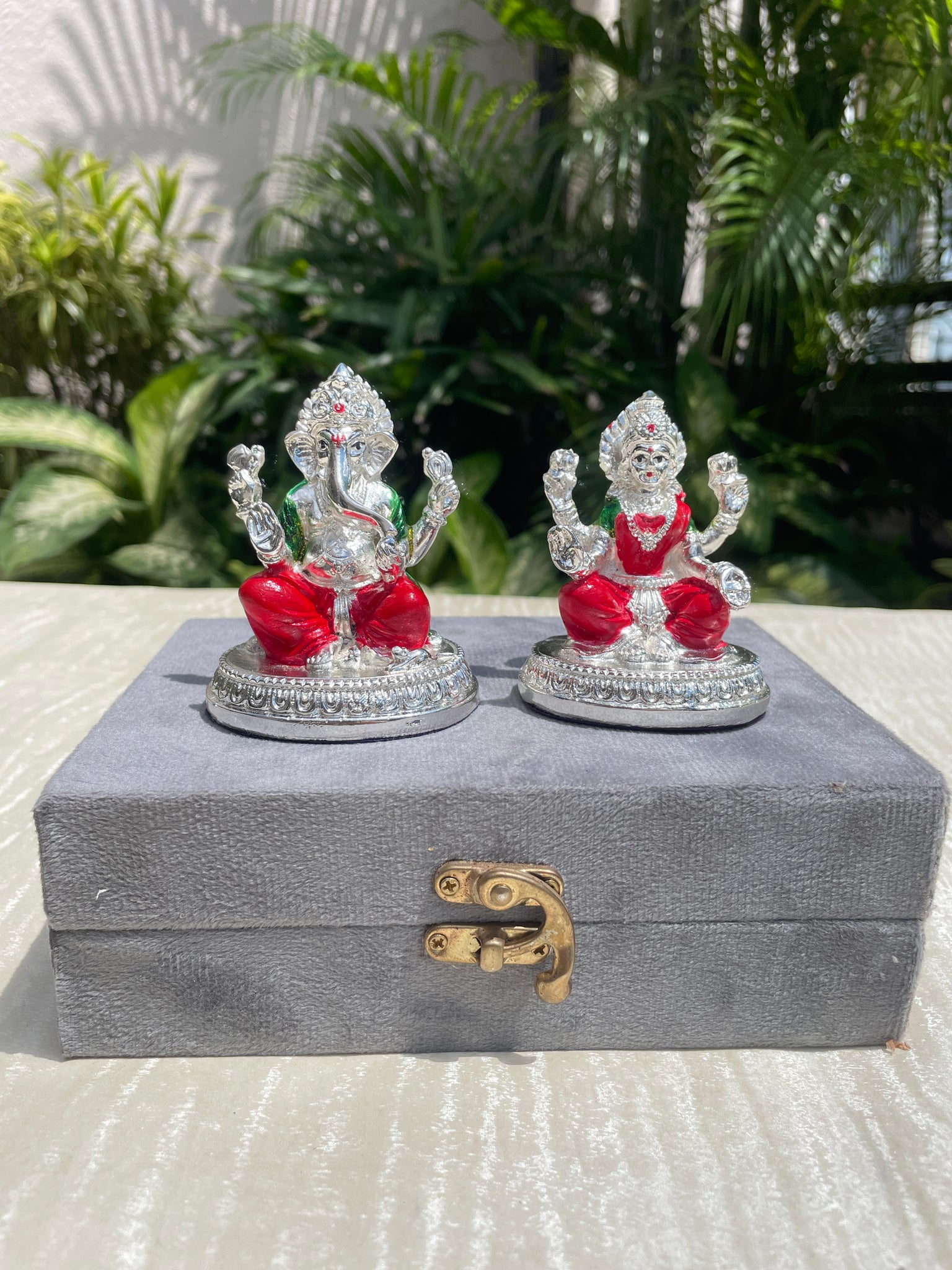 Enamel Ganesh Laxmi with box