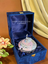 Enamel Peacock Rose Sugar Pot