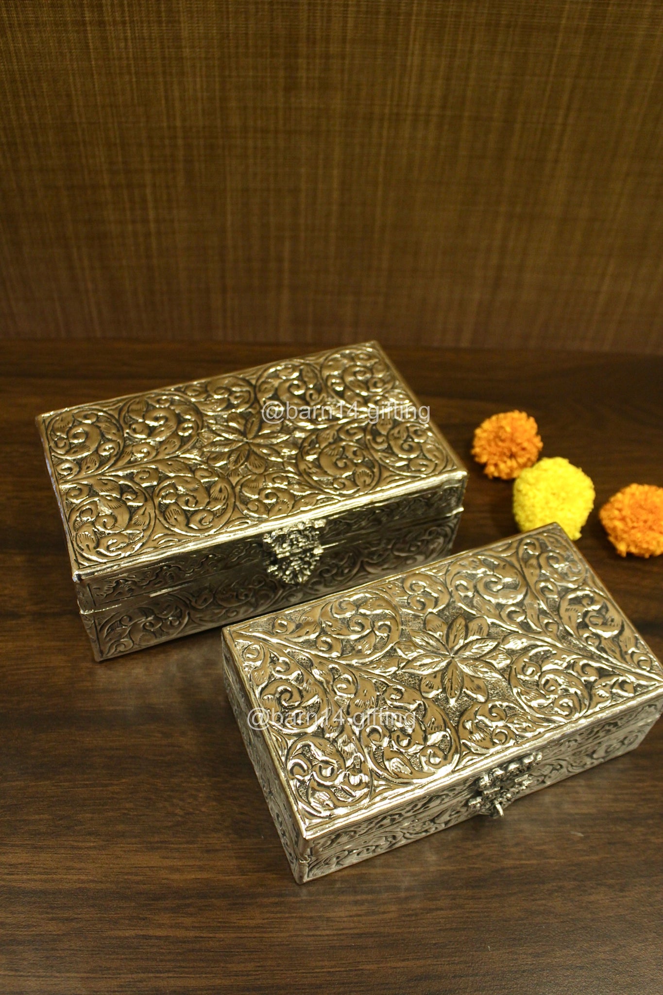 German Silver Rectangle Money Box