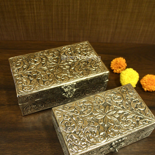 German Silver Rectangle Money Box