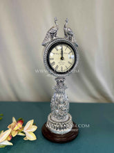 Pure Silver Pillar Clock
