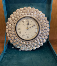 Pure Silver Mor Pankh Clock