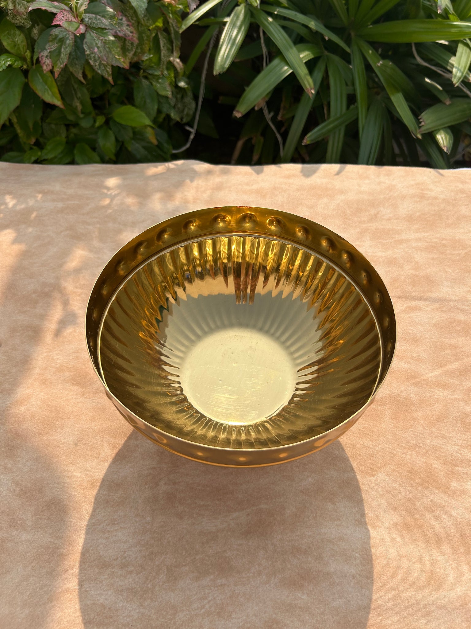 Gold Plated Nut Bowl