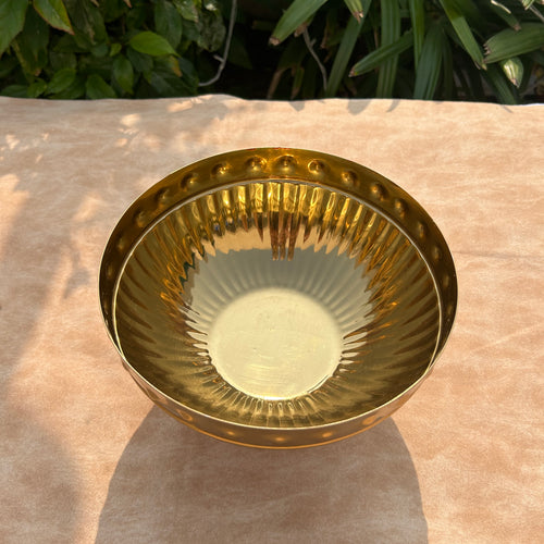 Gold Plated Nut Bowl