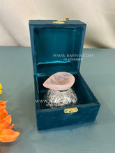 Pure Silver Rose Quartz Diya