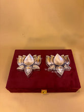 Pure Silver Kamal Diya Set