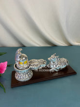Pure Silver Shivling with Nandi