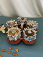 Pure Silver Five Bowl Rotating Set