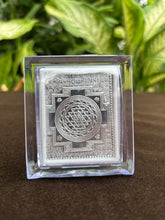 Pure Silver Laxmi Yantra Acrylic Frame Idol