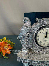 Pure Silver Parrot Clock