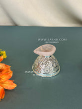 Pure Silver Rose Quartz Diya