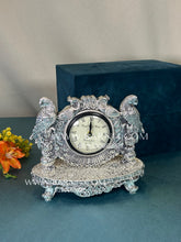 Pure Silver Parrot Clock