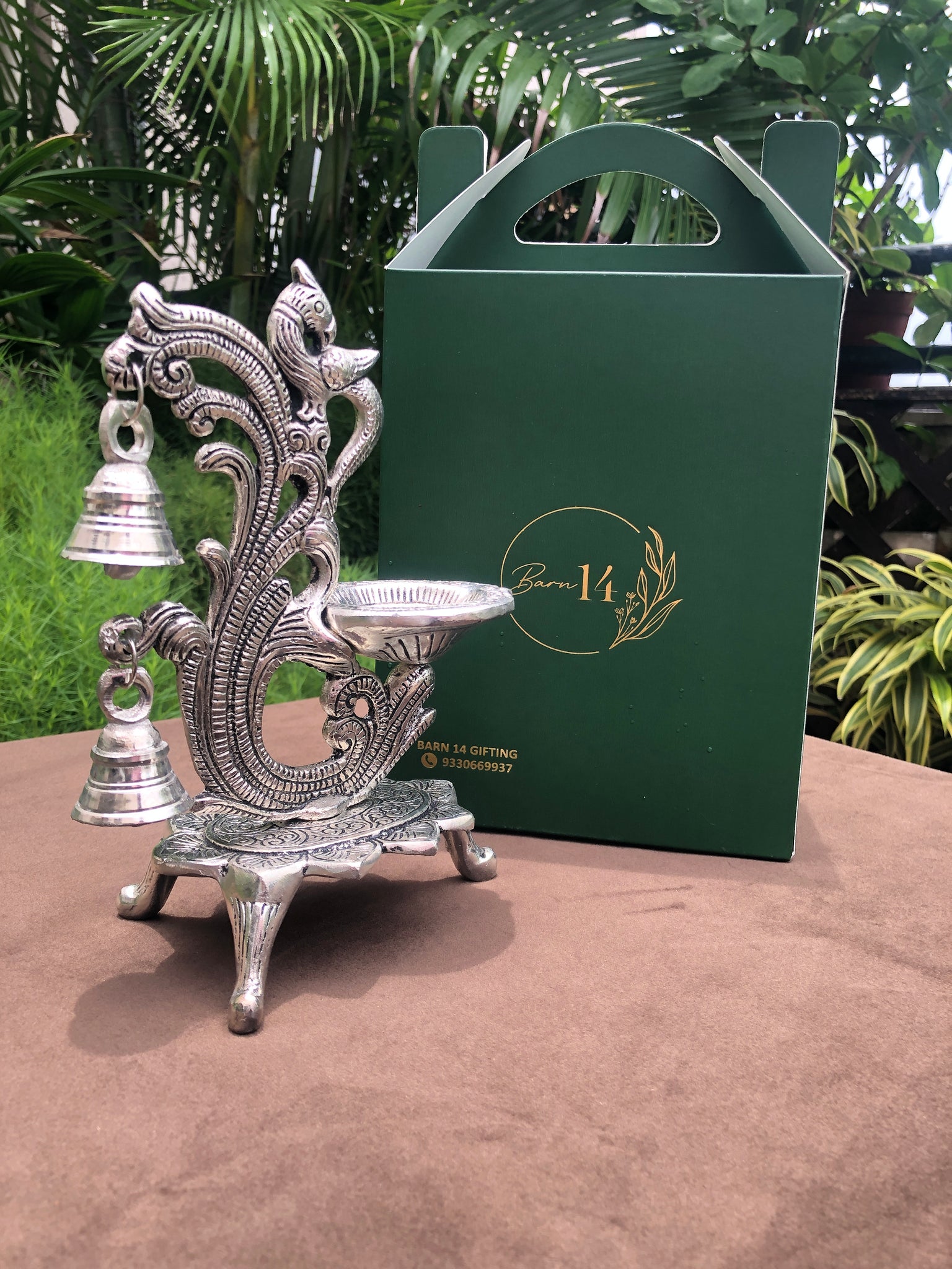 Green Gift Bag (Double Bell)