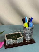Pure Silver Pen Stand & Card Holder