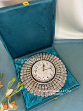 Pure Silver Mor Pankh Clock
