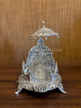 German Silver Singhasan- Oval