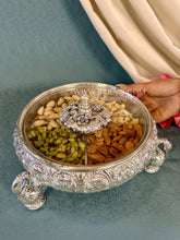 Pure Silver Swan Leg Dry Fruit Box