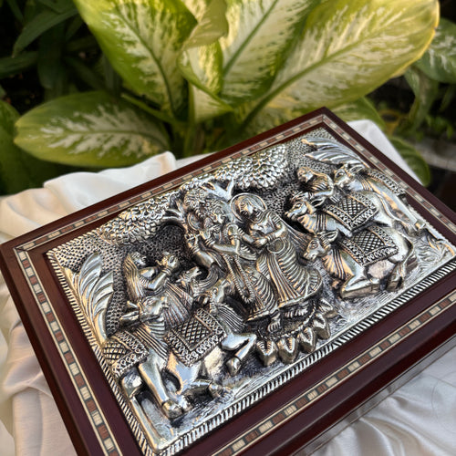 Pure Silver Panchwati Mewa Box