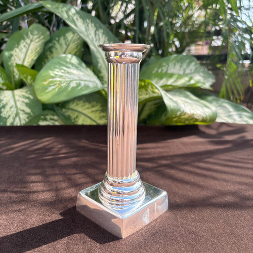 Silver Plated Pillar Candle Stand