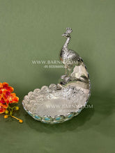Enamel Peacock Feather Bowl