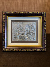Pure Silver Ganesh Lakshmi Frame Idol