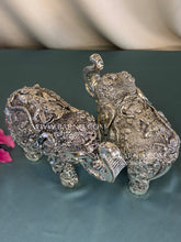 Pure Silver Radha Krishna Elephant Pair