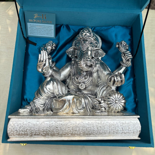 Pure Silver Lambodaray Ganesha