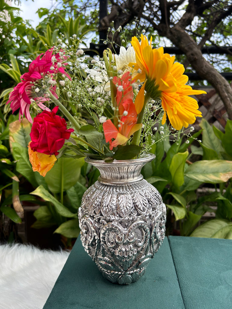 Pure Silver Flower Vase