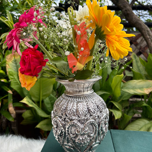 Pure Silver Flower Vase