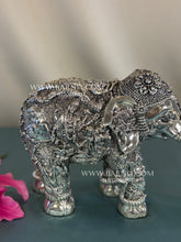 Pure Silver Radha Krishna Elephant Pair