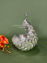 Enamel Peacock Feather Bowl