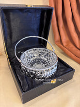 Enamel Peacock Motif Basket
