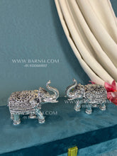 Pure Silver Gajraj Elephant Pair