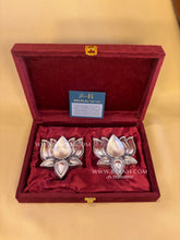 Pure Silver Kamal Diya Set