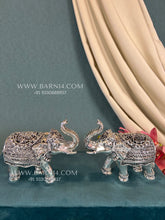 Pure Silver Gajraj Elephant Pair