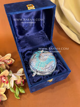 Enamel Peacock Mahal Sugar Pot