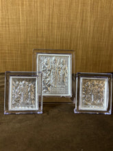 Pure Silver Ram Darbar Acrylic Frame Idol