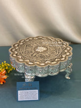 Pure Silver Elephant Leg Meenakari Chowki