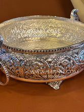 Fine Carved Peacock Urli with Handle