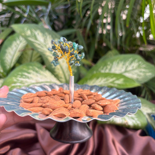 Fluted Green Tree Platter