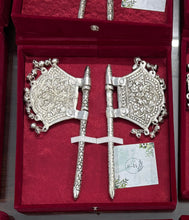 German Silver Small Pankhi Pair