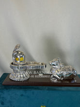 Pure Silver Shivling with Nandi