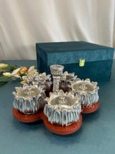 Pure Silver Five Bowl Rotating Set