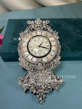 Pure Silver Mother of Pearl Clock