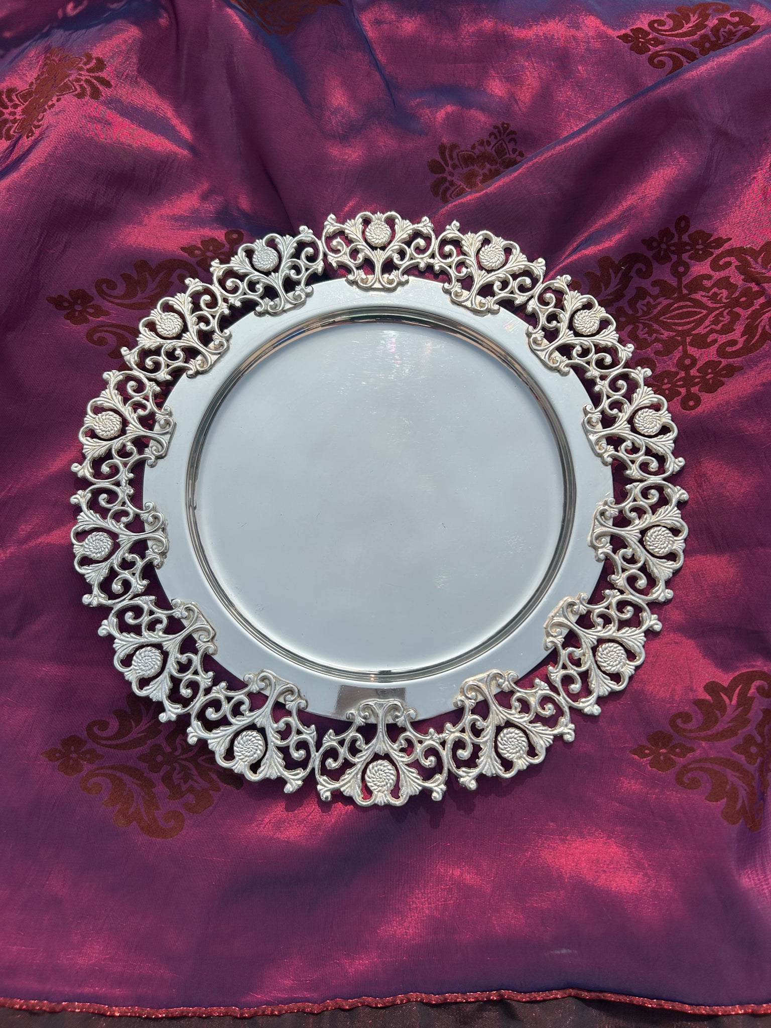 Charger Plate with Royal Border