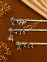 silver plated Krishna bansuri for Janmashtami setup