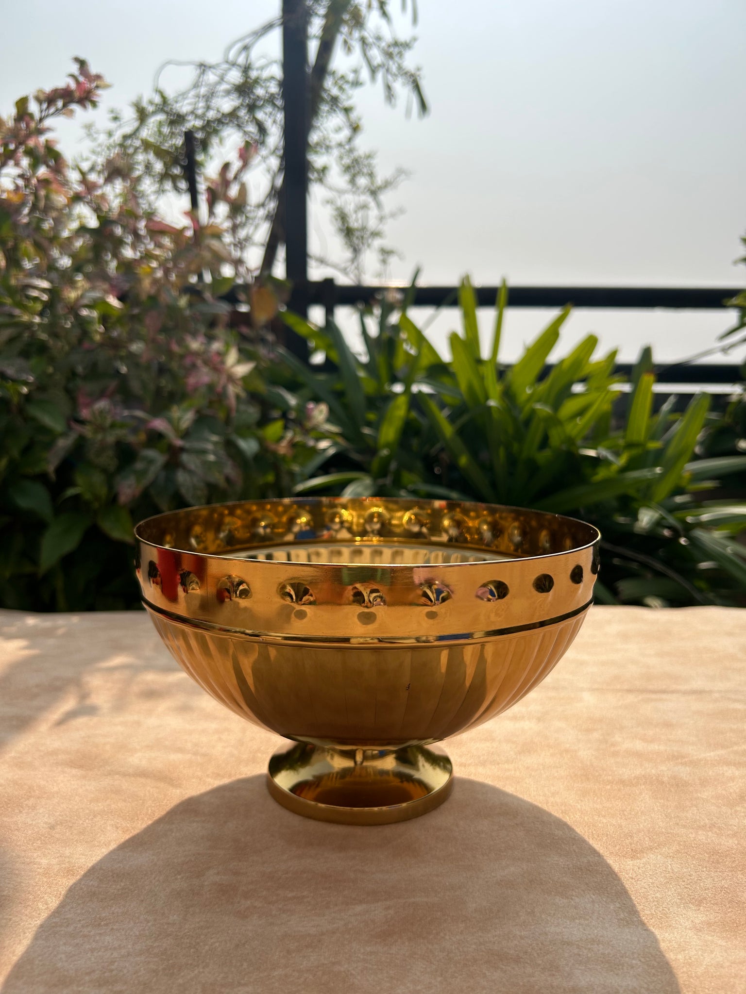 Gold Plated Nut Bowl