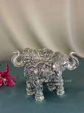 Pure Silver Radha Krishna Elephant Pair