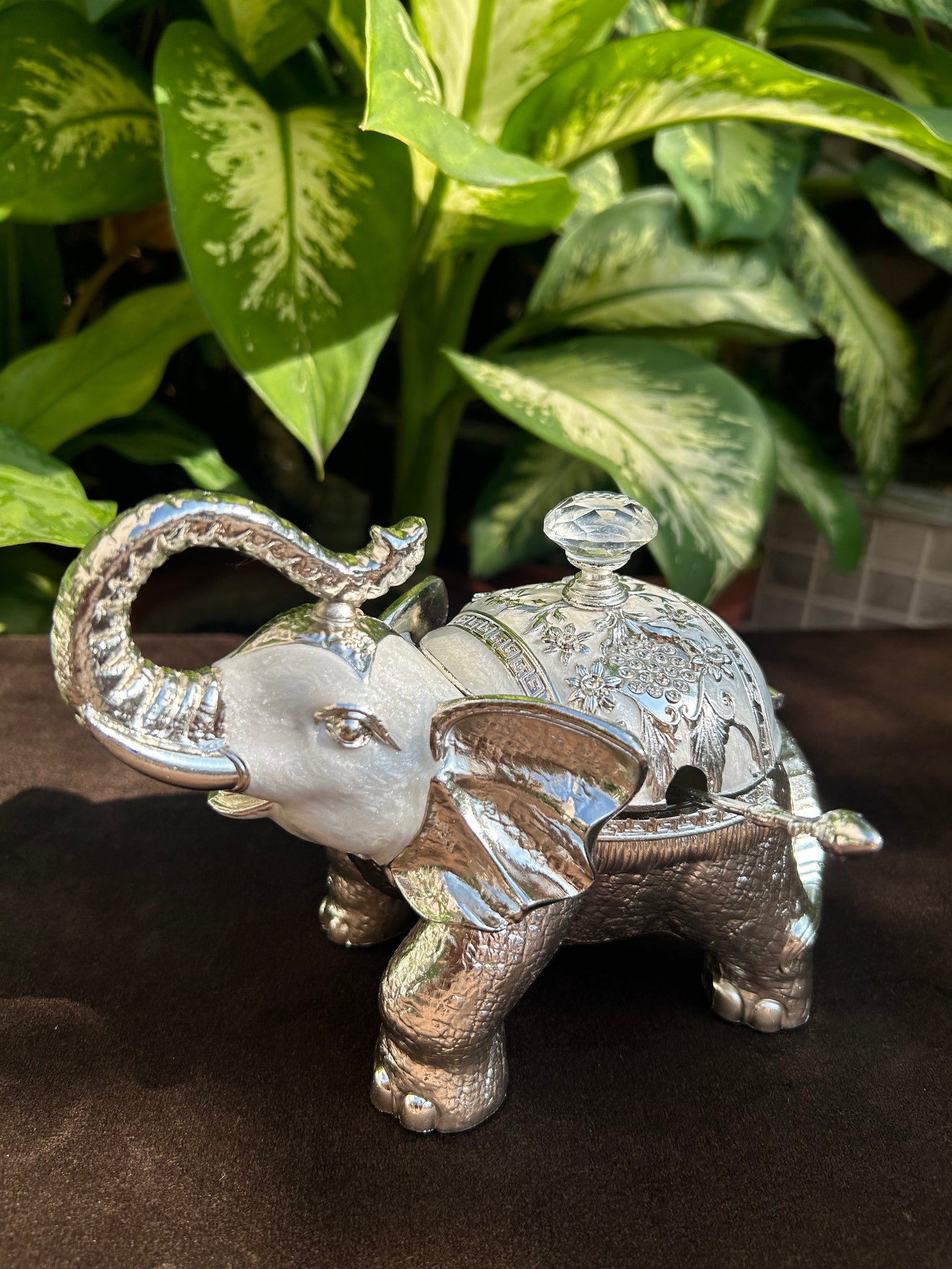 Enamel Sugar Pot - Elephant Shape