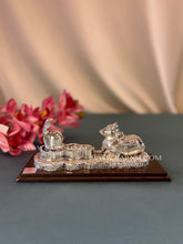 Pure Silver Shivling with Nandi